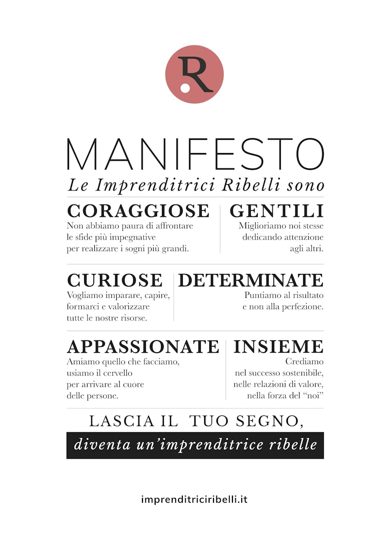 1524587980327457 manifesto imprenditrici ribelli 1