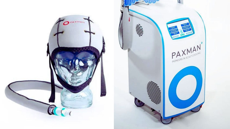 Un casco refrigerante alle donne in chemioterapia